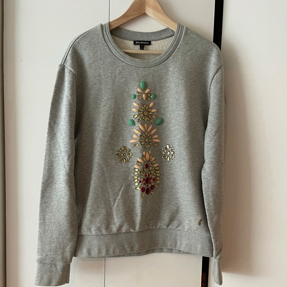 Juicy Couture Size Small Sweatshirt with crystals